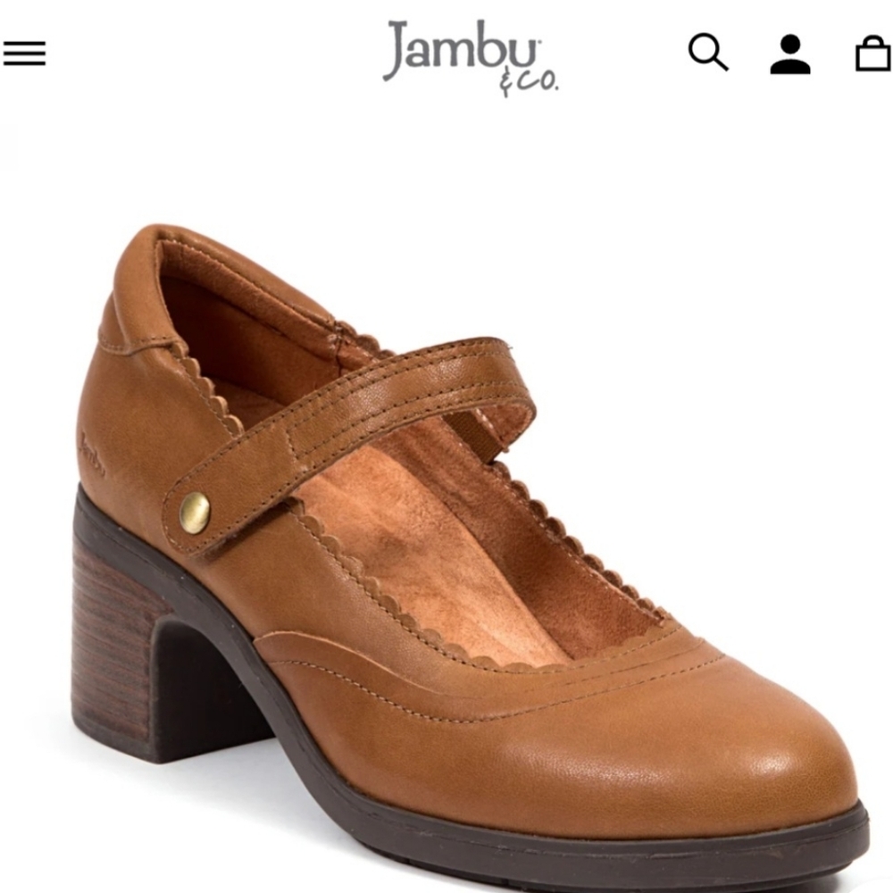 Jambu-The Vanessa Mary Jane in Light Brown - Picture 2 of 10